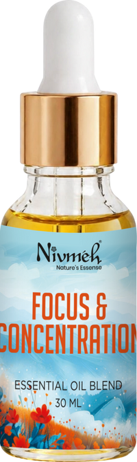 Focus & Concentration Essential Oil 30 ml glass bottle
