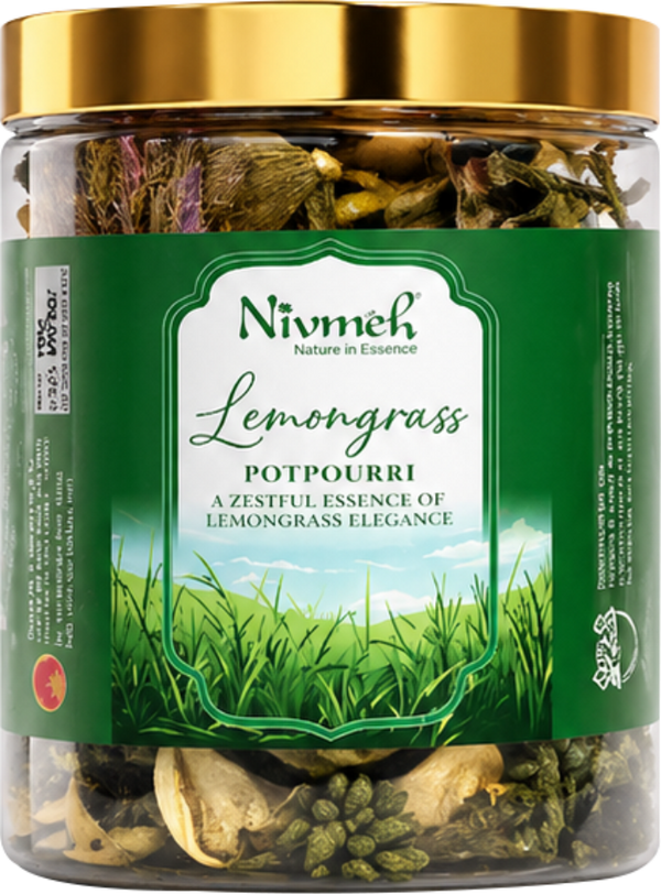 Lemongrass Potpouri 100 gm jar packing