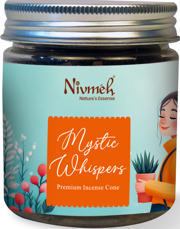 Mystic Whispers Incense Cone 40 pcs jar