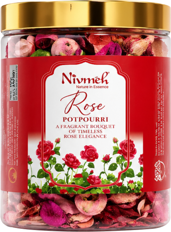 Rose Potpouri 100 gm jar packing
