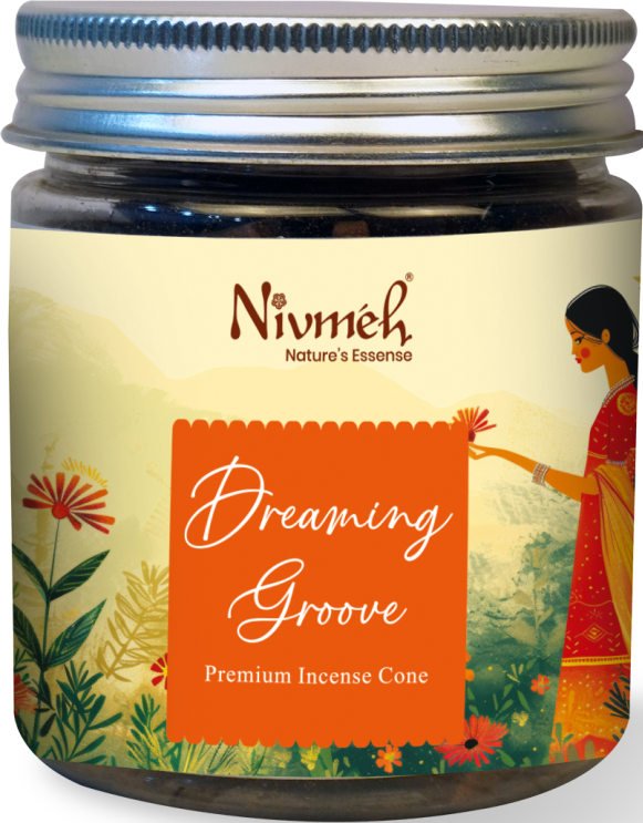 Dreaming Groove Incense Cone 40 pcs jar