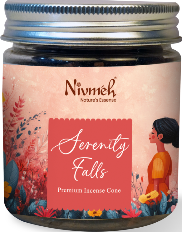 Serenity Falls Incense Cone 40 pcs jar